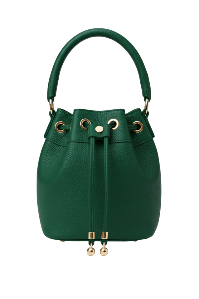 Bolsa Mini Bucket Bag Bruges Verde Menina Rica