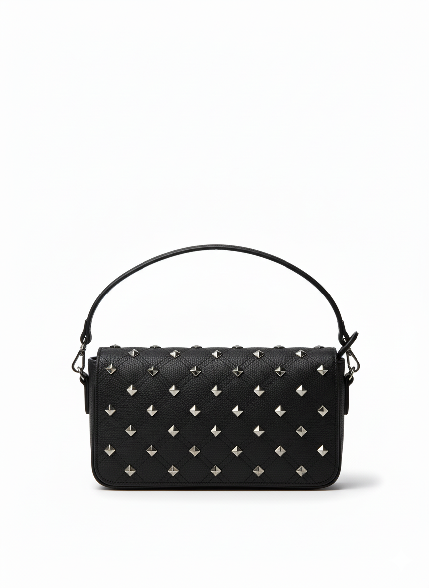 Bolsa Couro Rockers Preta