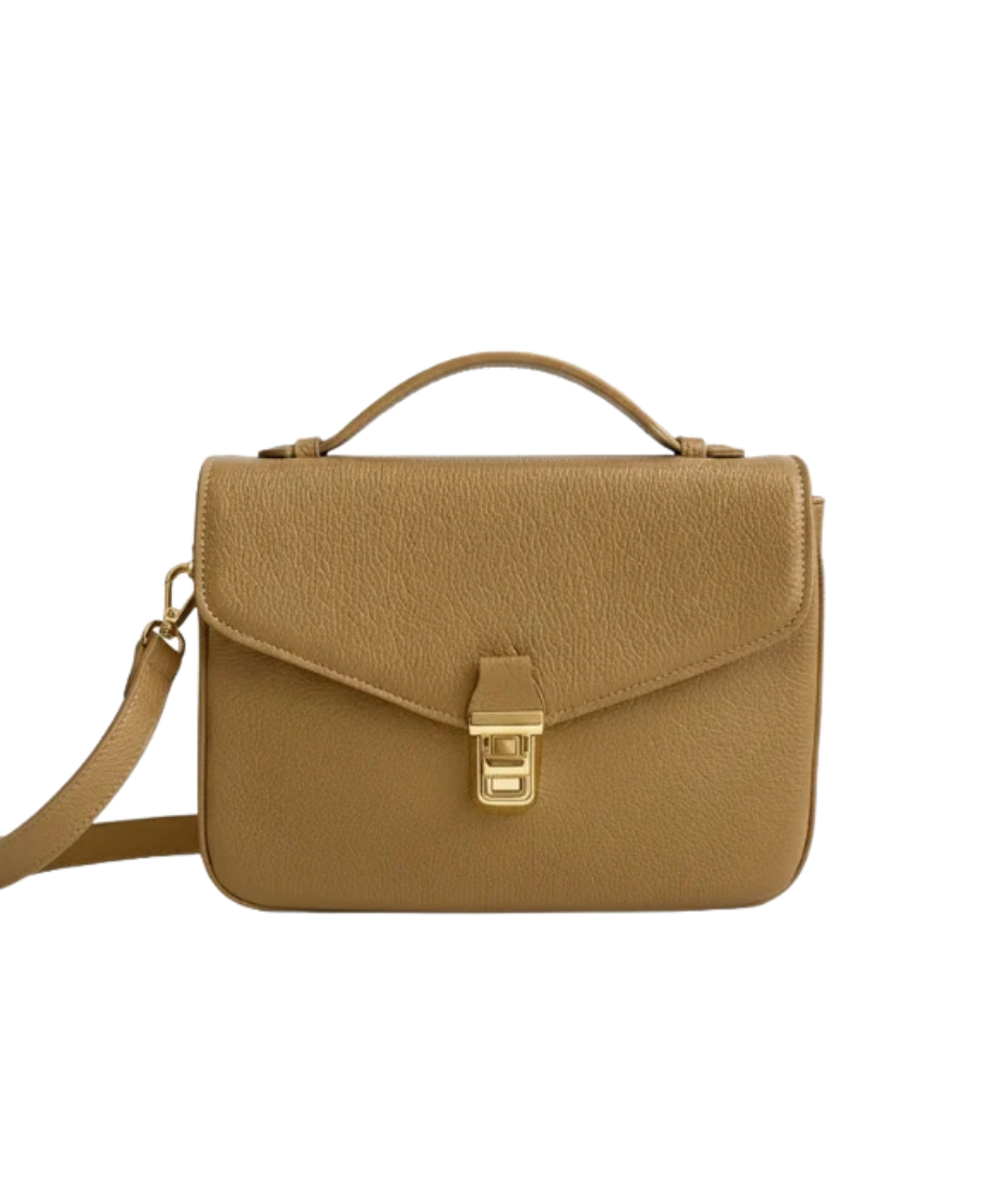Bolsa Memphis em Couro Caramelo