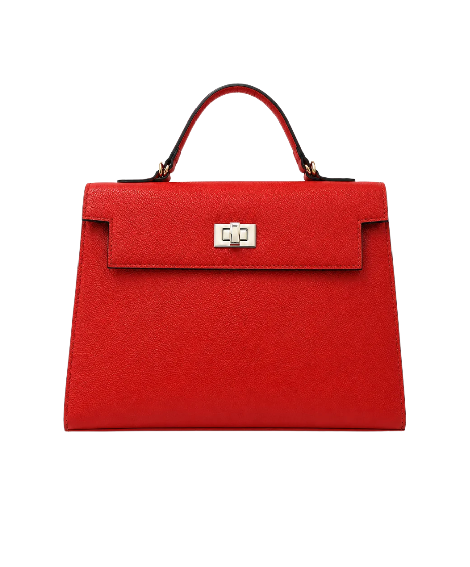 Bolsa Couro Roma Coral