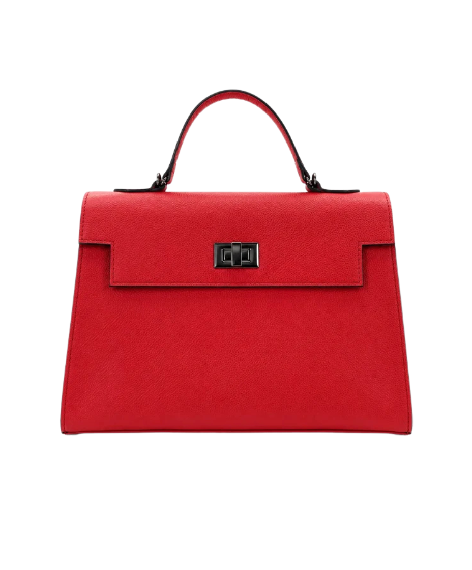 Bolsa couro Roma Vermelha