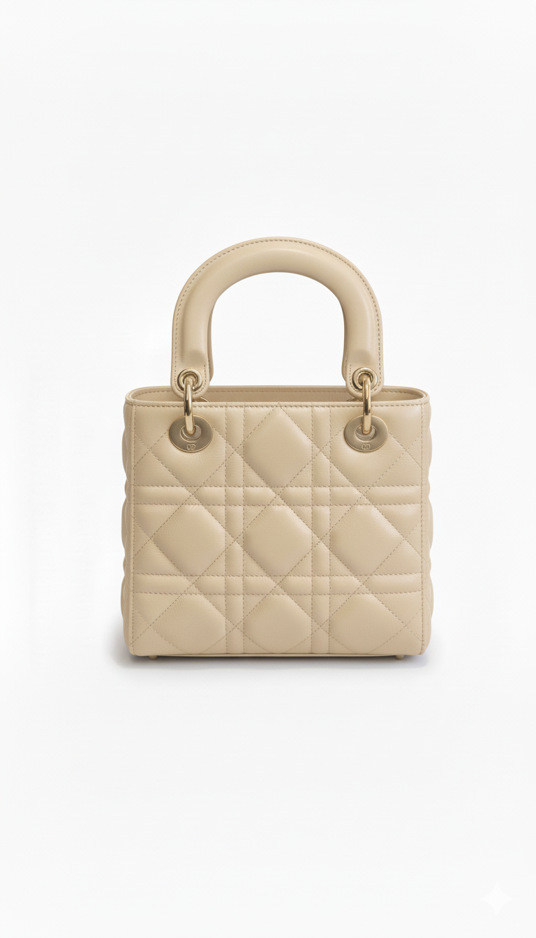 Bolsa Cannage Bege Europeu