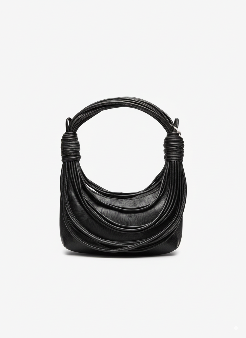 Bolsa Drapée preta