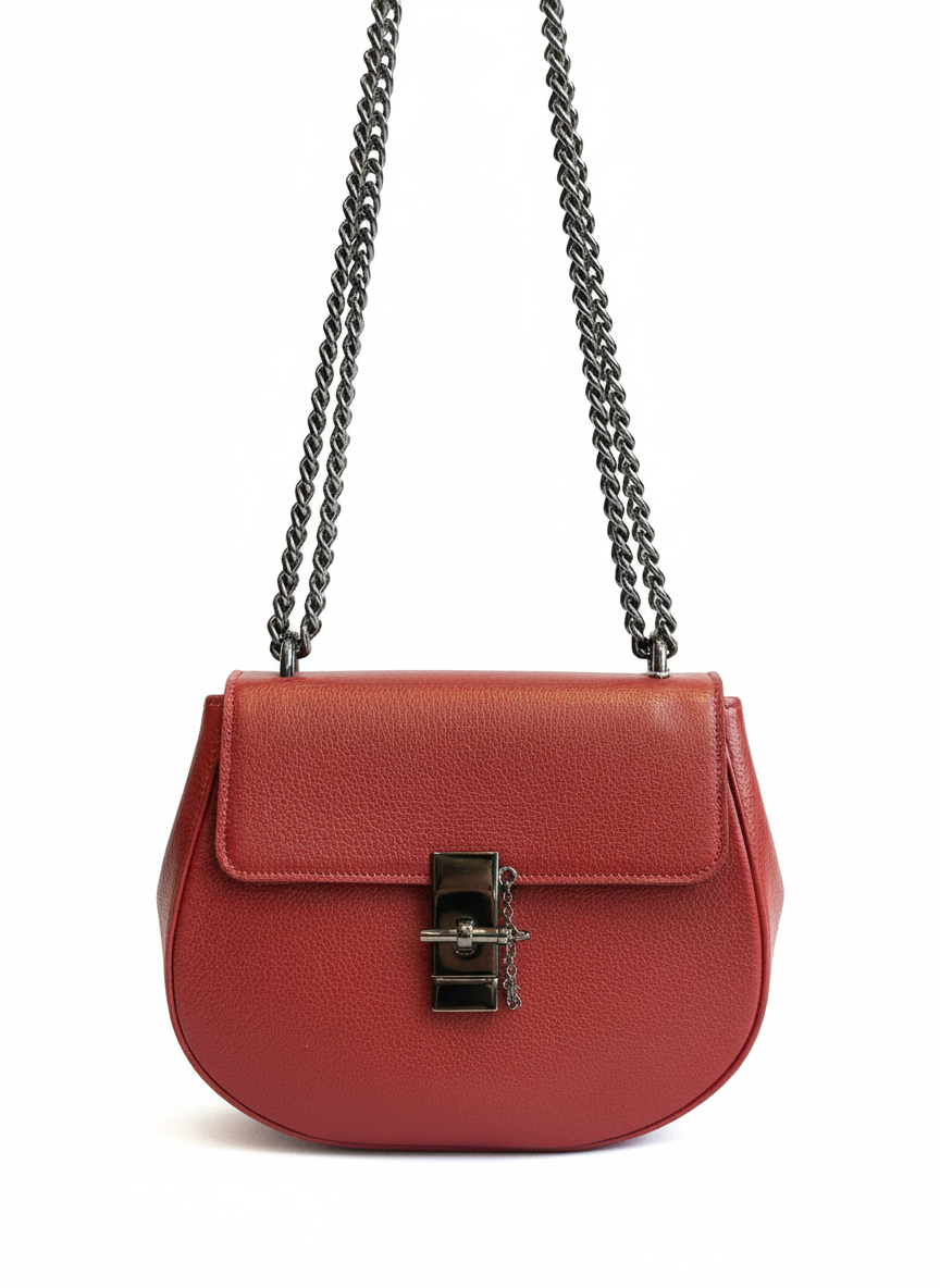 Bolsa Flower Bud vermelha