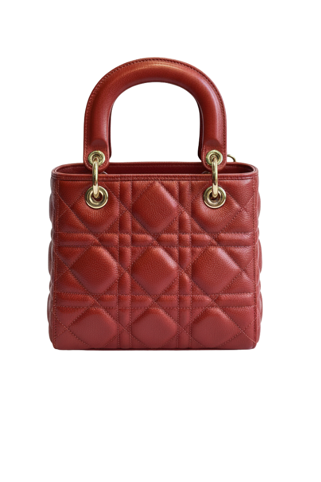 Bolsa Couro Cannage Vermelha