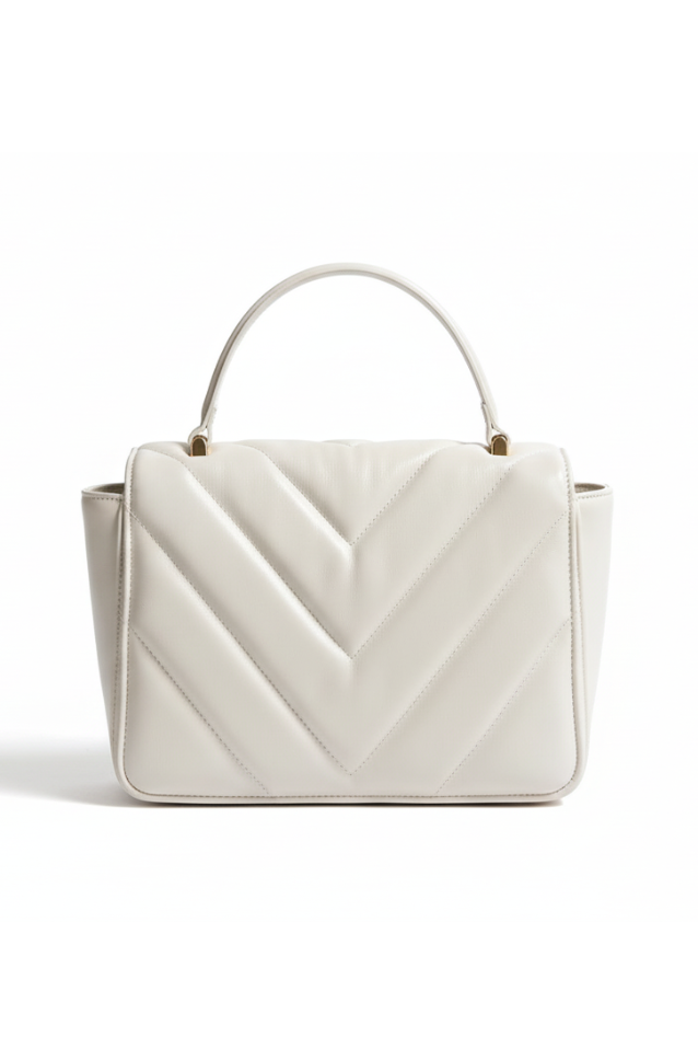 Bolsa em Couro Munique Off White